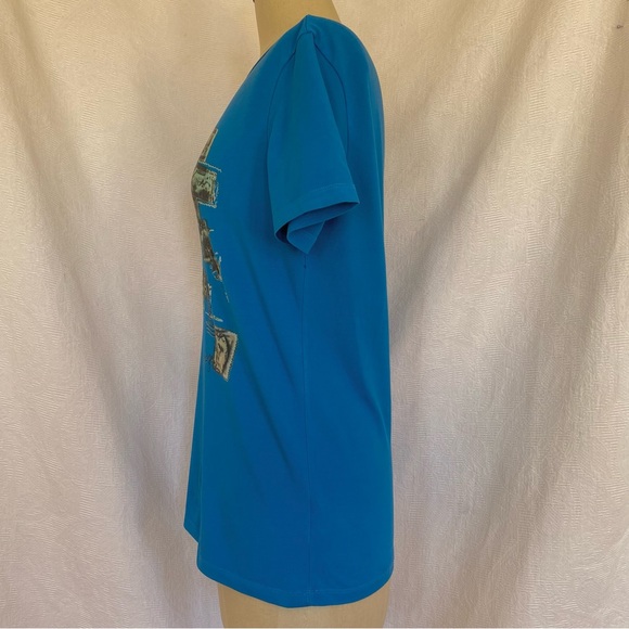 Kenzo women’s blue printed short sleeve tshirt - Picture 4 of 7